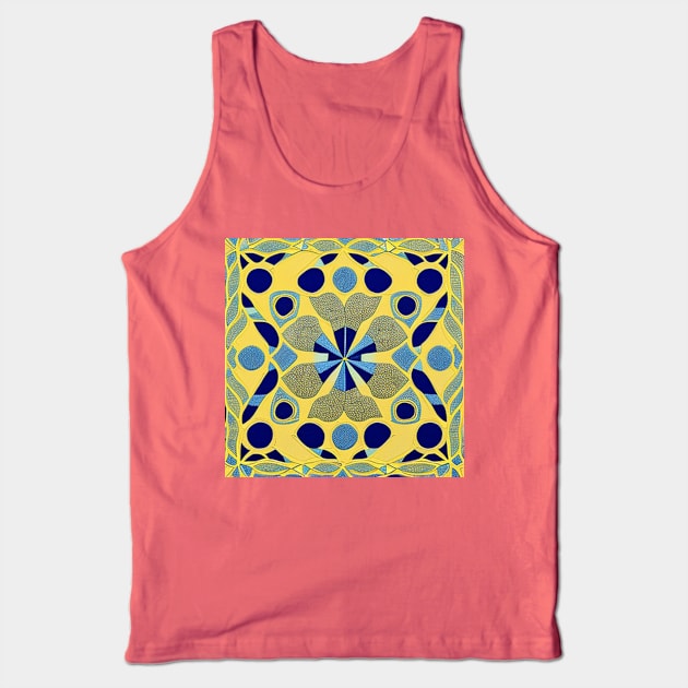 Golden Mosaic II Tank Top by LeahHa